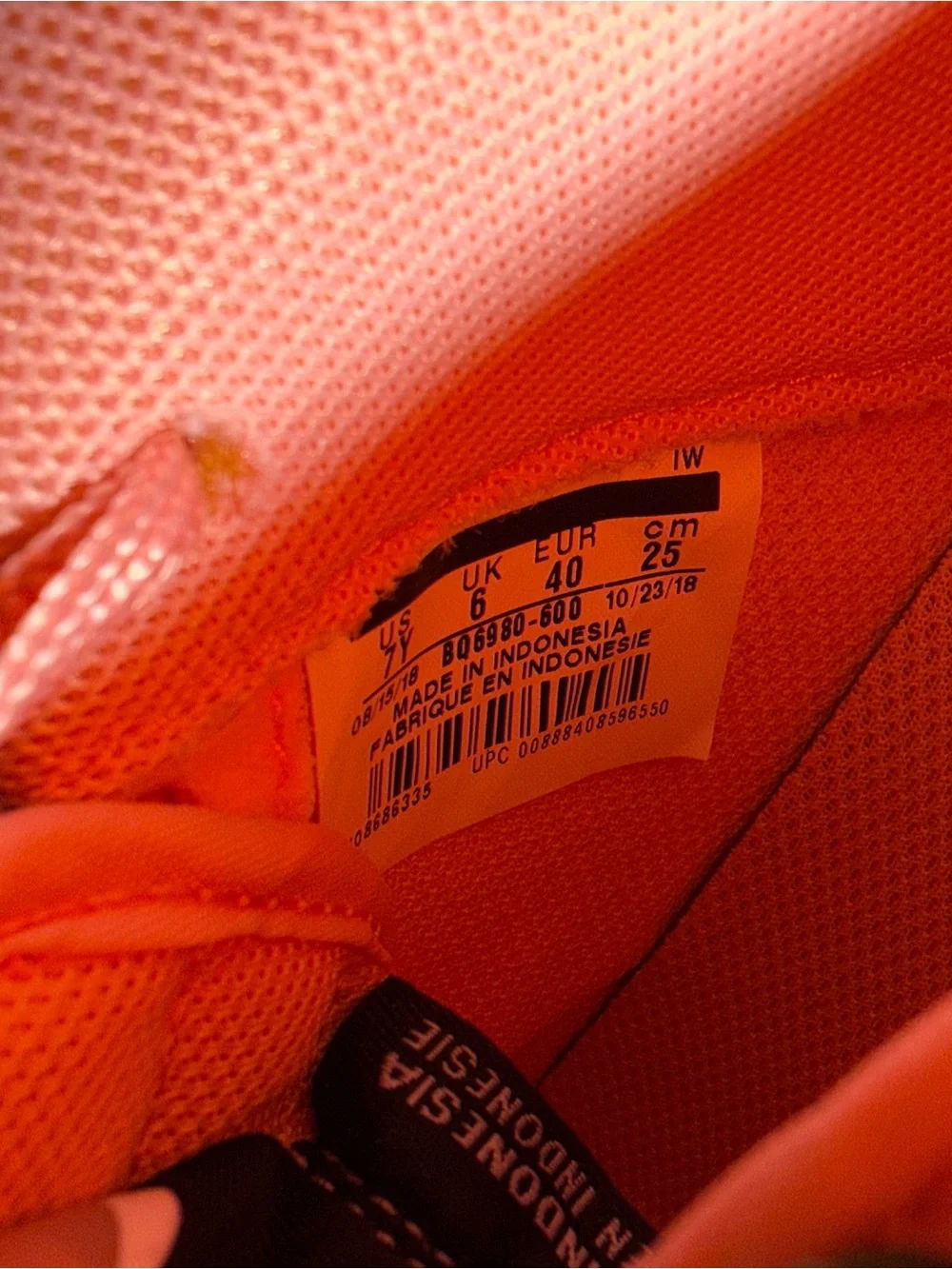 Nike Pink and Black Women's Low-Top Sneakers